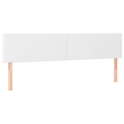 Giroletto a Molle con Materasso Bianco 160x200 cm in Similpelle