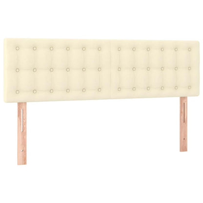 Giroletto a Molle con Materasso Crema 140x190 cm in Similpelle