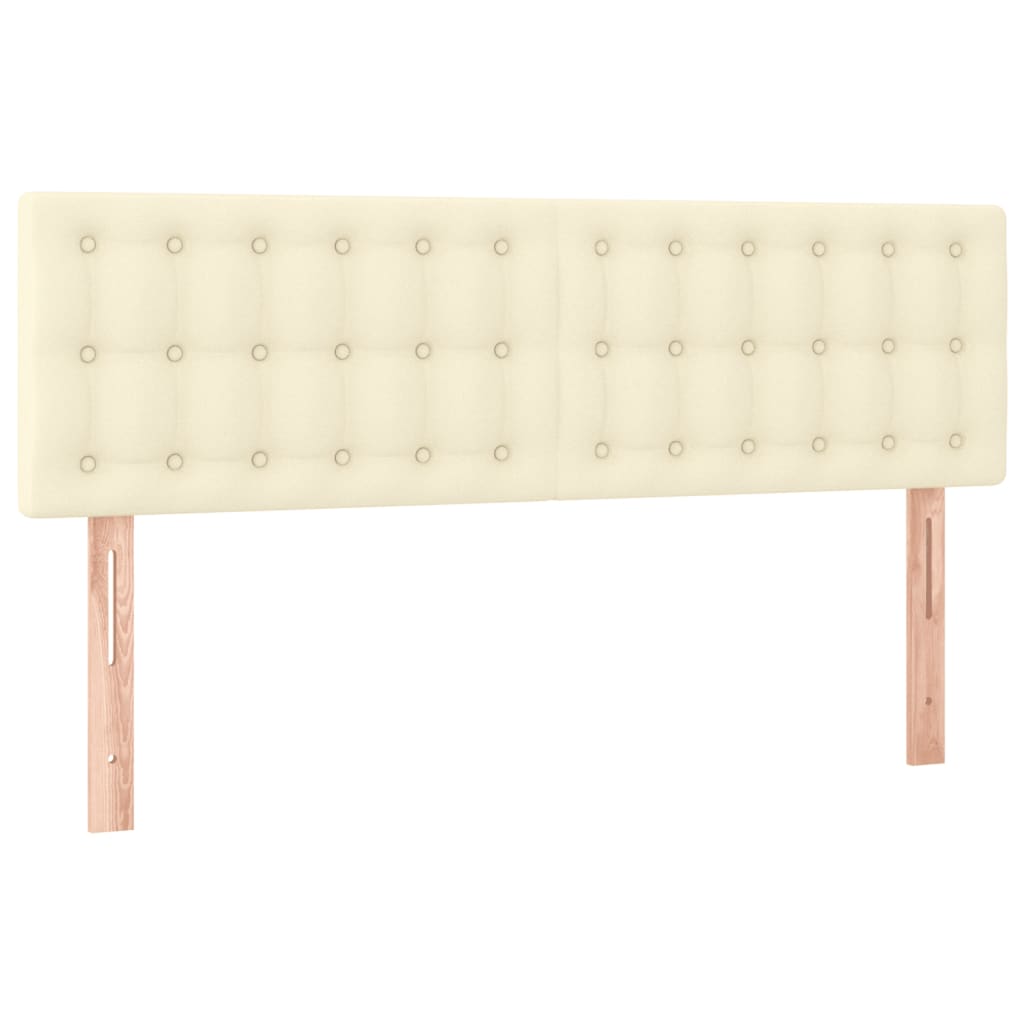 Giroletto a Molle con Materasso Crema 140x200 cm in Similpelle | homemem39