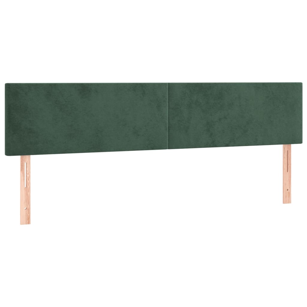 Giroletto a Molle con Materasso Verde Scuro 180x200 cm Velluto - homemem39