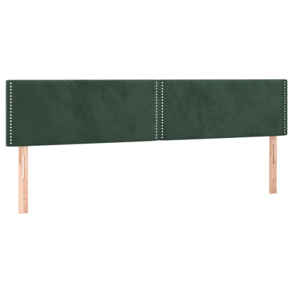 Giroletto a Molle con Materasso Verde Scuro 180x200 cm Velluto - homemem39