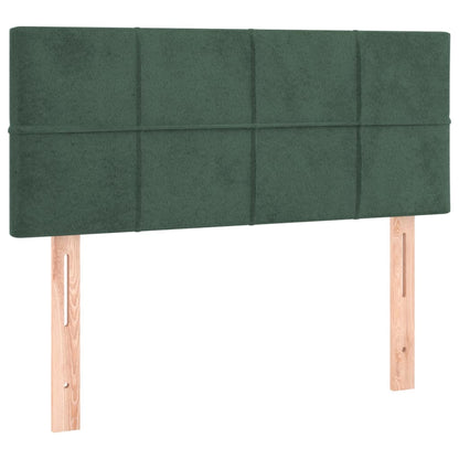 Giroletto a Molle con Materasso Verde Scuro 100x200 cm Velluto - homemem39