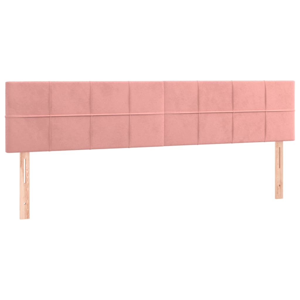 Giroletto a Molle con Materasso Rosa 180x200 cm in Velluto | homemem39