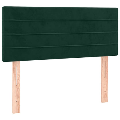 Giroletto a Molle con Materasso Verde Scuro 100x200 cm Velluto | homemem39
