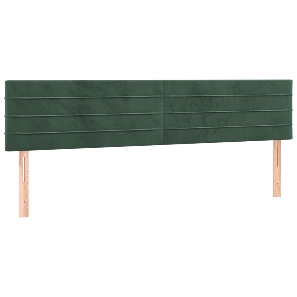 Giroletto a Molle con Materasso Verde Scuro 180x200 cm Velluto - homemem39