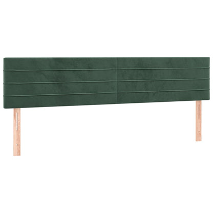 Giroletto a Molle con Materasso Verde Scuro 180x200 cm Velluto - homemem39