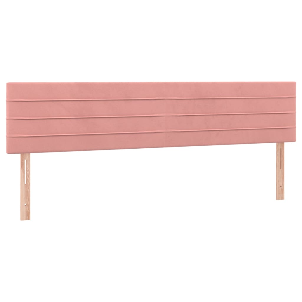 Giroletto a Molle con Materasso Rosa 180x200 cm in Velluto | homemem39