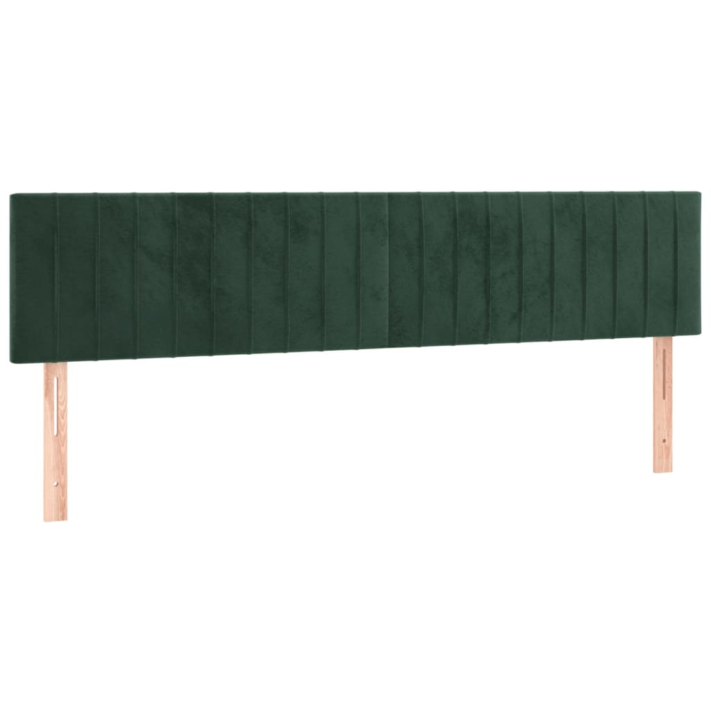 Giroletto a Molle con Materasso Verde Scuro 180x200 cm Velluto - homemem39