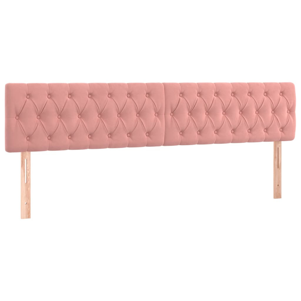 Giroletto a Molle con Materasso Rosa 180x200 cm in Velluto | homemem39
