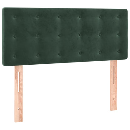 Giroletto a Molle con Materasso Verde Scuro 80x200 cm Velluto - homemem39