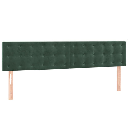 Giroletto a Molle con Materasso Verde Scuro 160x200 cm Velluto - homemem39