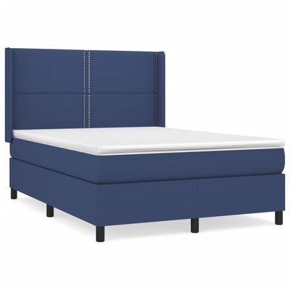 Giroletto a Molle con Materasso Blu 140x200 cm in Tessuto | homemem39