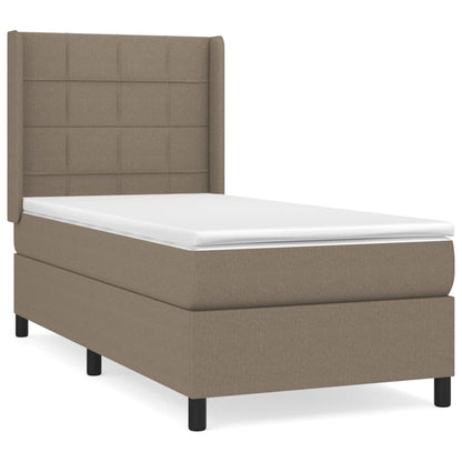 Giroletto a Molle con Materasso Tortora 80x200 cm inTessuto | homemem39