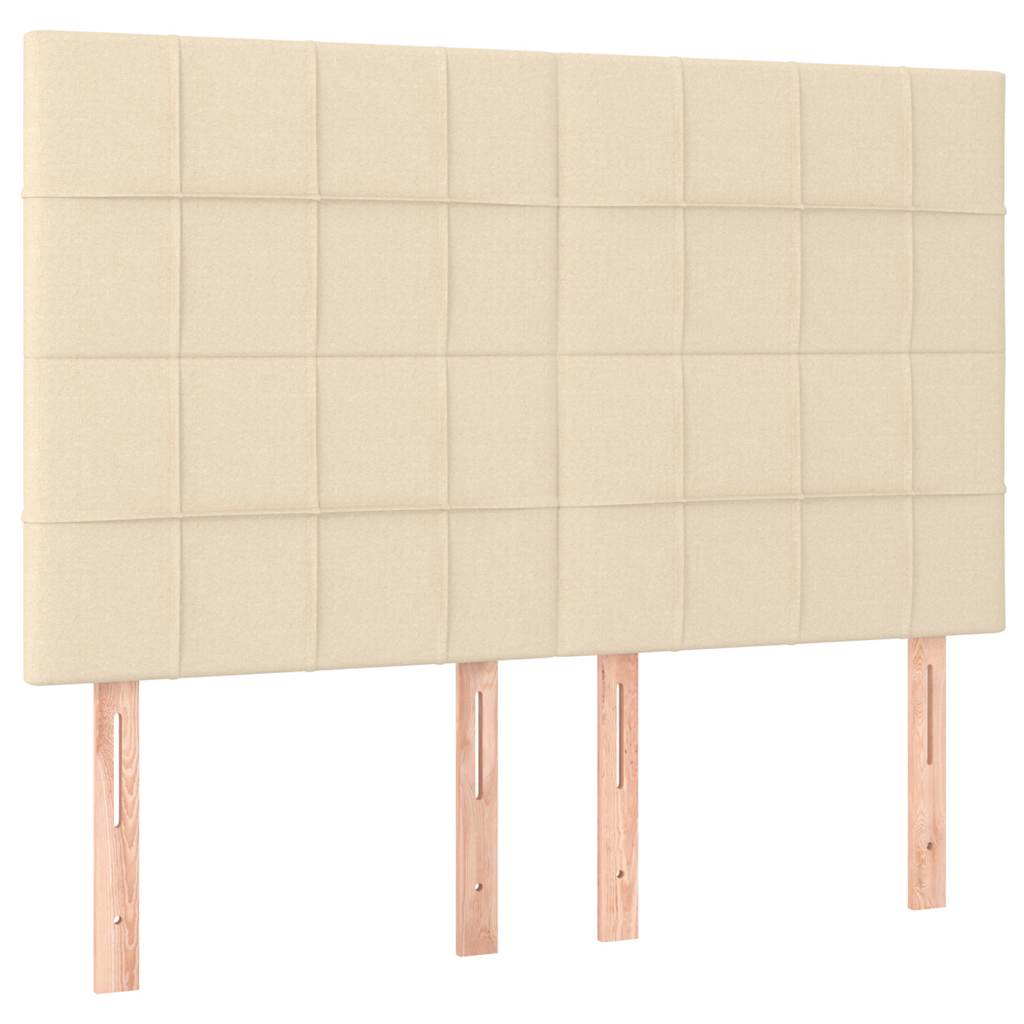 Giroletto a Molle con Materasso Crema 140x19 cm in Tessuto
