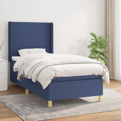 Giroletto a Molle con Materasso Blu 80x200 cm inTessuto | homemem39