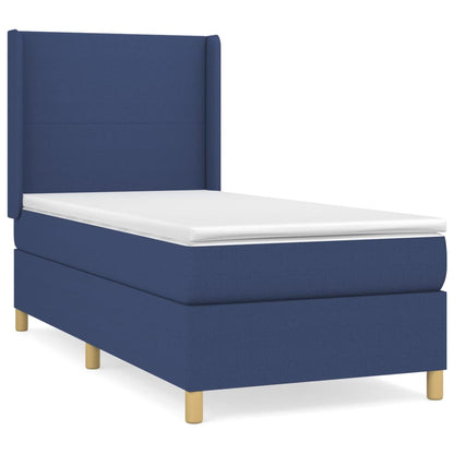 Giroletto a Molle con Materasso Blu 90x190 cm in Tessuto | homemem39