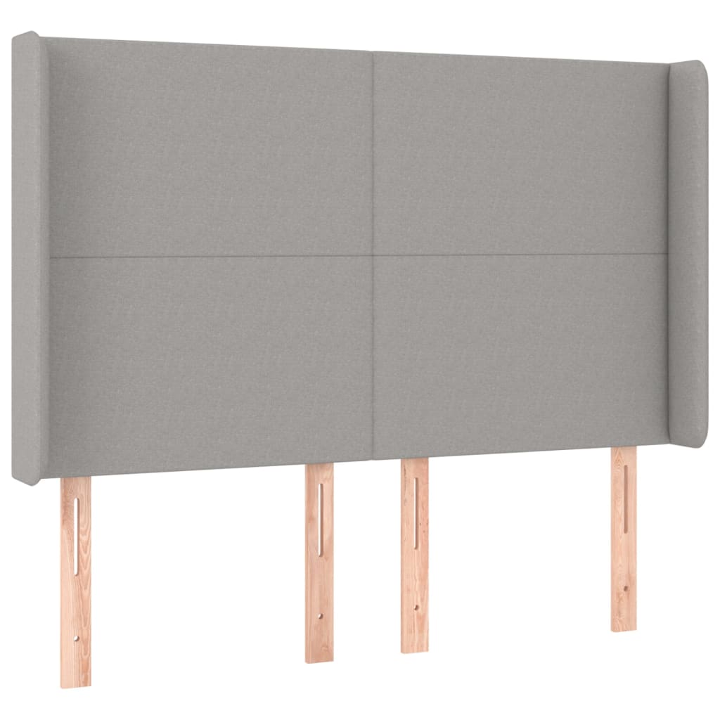 Giroletto a Molle con Materasso Grigio Chiaro 140x190cm Tessuto | homemem39