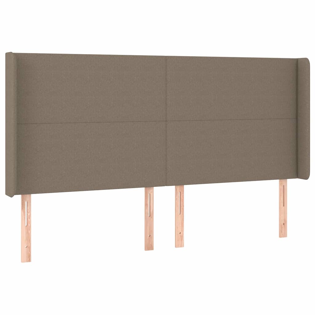 Giroletto a Molle con Materasso Tortora 200x200 cm in Tessuto