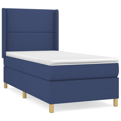 Giroletto a Molle con Materasso Blu 90x190 cm in Tessuto | homemem39