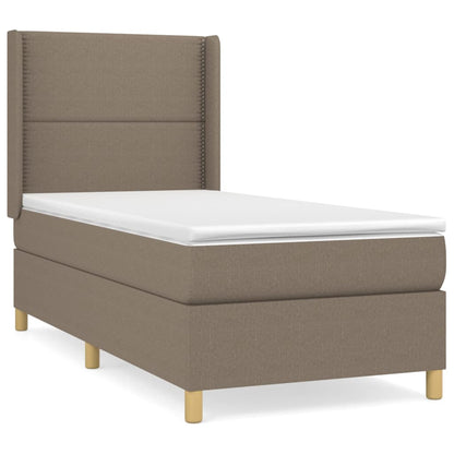 Giroletto a Molle con Materasso Tortora 100x200 cm in Tessuto | homemem39
