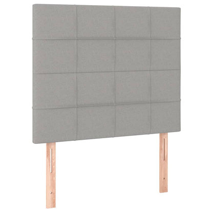 Giroletto a Molle con Materasso Grigio Chiaro 90x200 cm Tessuto | homemem39