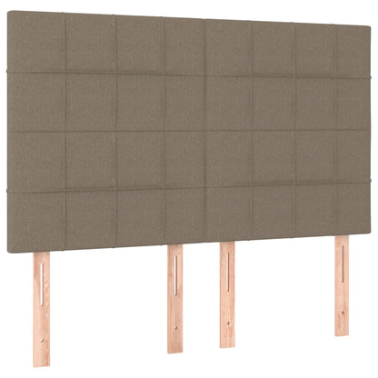 Giroletto a Molle con Materasso Tortora 140x200 cm in Tessuto | homemem39