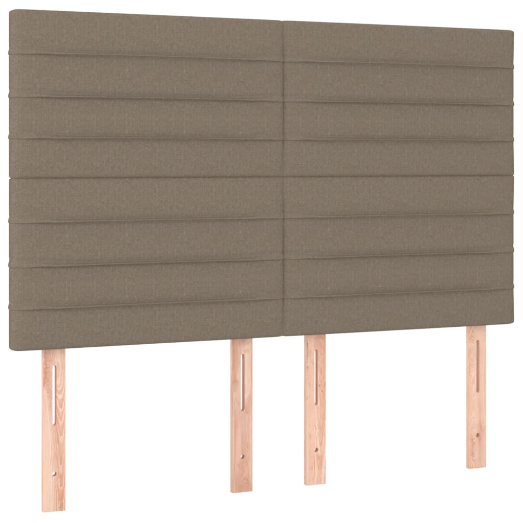 Giroletto a Molle con Materasso Tortora 140x200 cm in Tessuto | homemem39