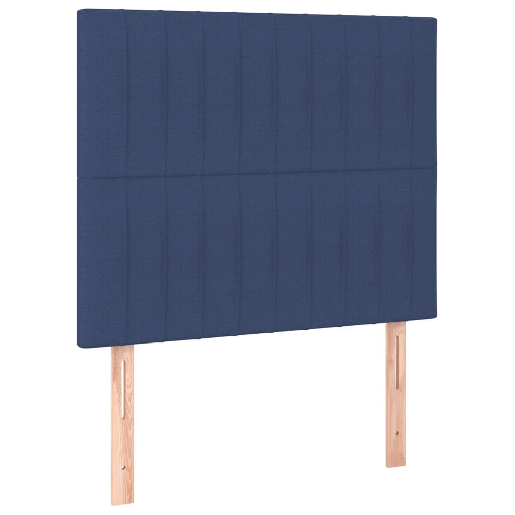 Giroletto a Molle con Materasso Blu 90x200 cm inTessuto | homemem39