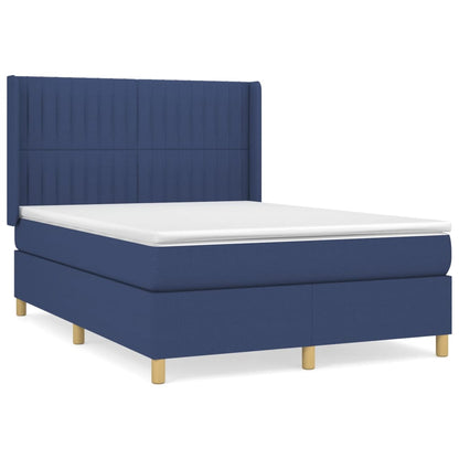 Giroletto a Molle con Materasso Blu 140x200 cm in Tessuto | homemem39
