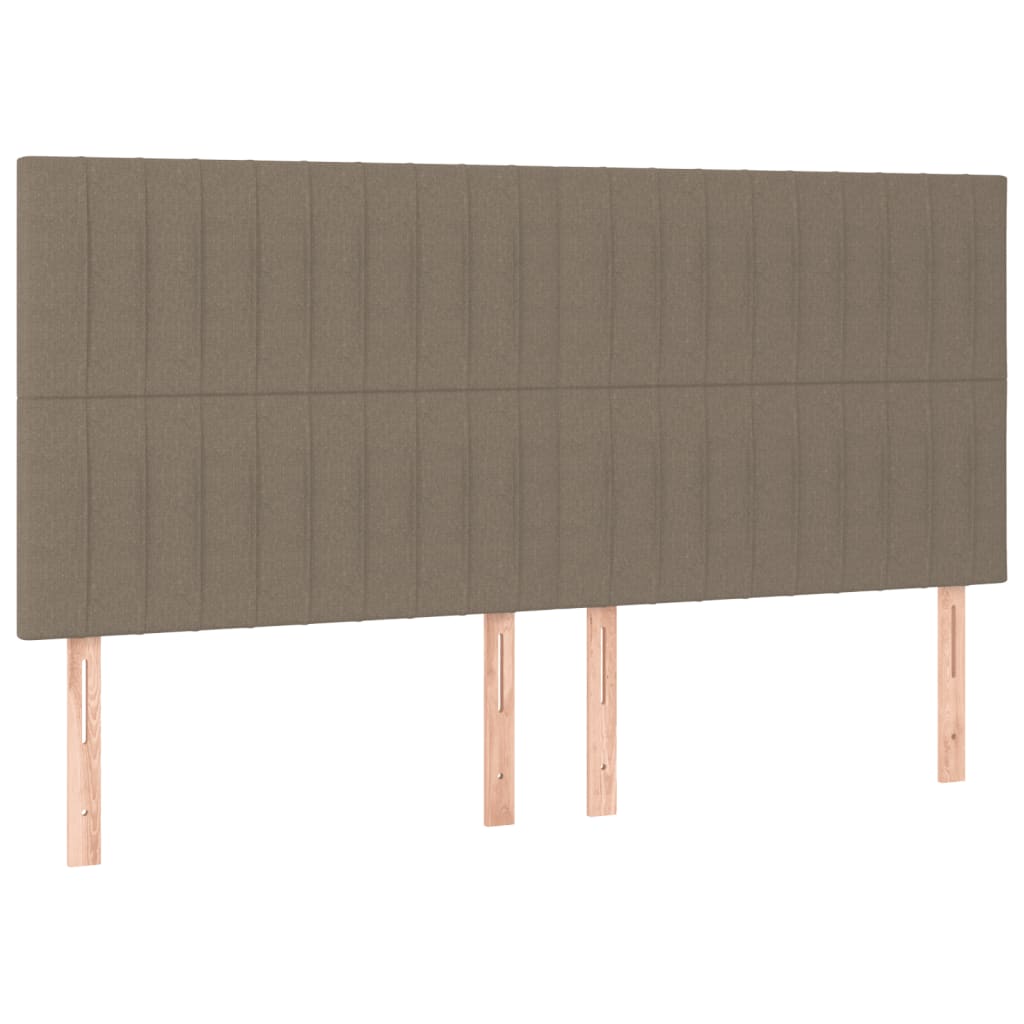 Giroletto a Molle con Materasso Tortora 160x200 cm in Tessuto | homemem39