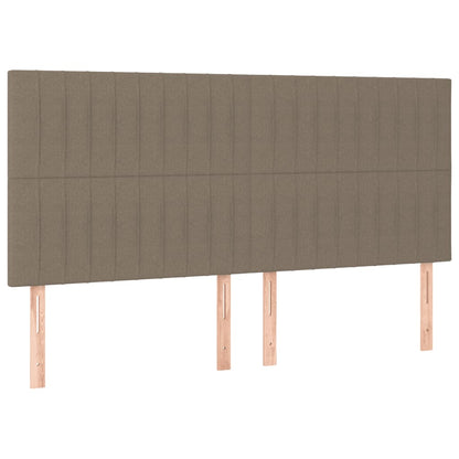 Giroletto a Molle con Materasso Tortora 160x200 cm in Tessuto | homemem39