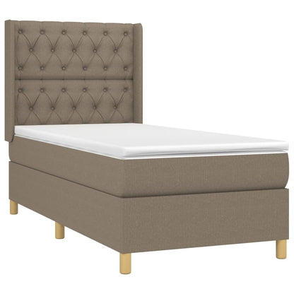 Giroletto a Molle con Materasso Tortora 80x200 cm inTessuto | homemem39