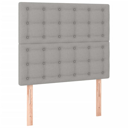 Giroletto a Molle con Materasso Grigio Chiaro 80x200 cm Tessuto | homemem39