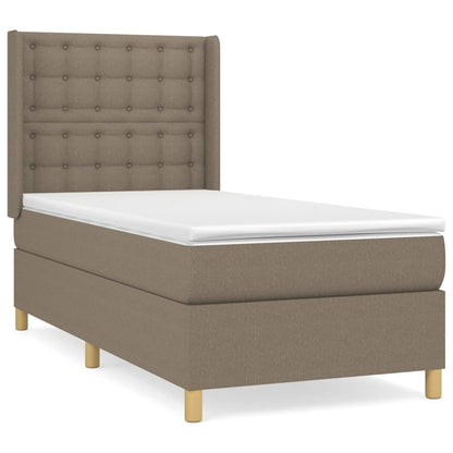 Giroletto a Molle con Materasso Tortora 90x200 cm inTessuto | homemem39