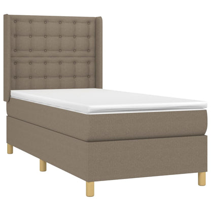 Giroletto a Molle con Materasso Tortora 90x200 cm inTessuto | homemem39