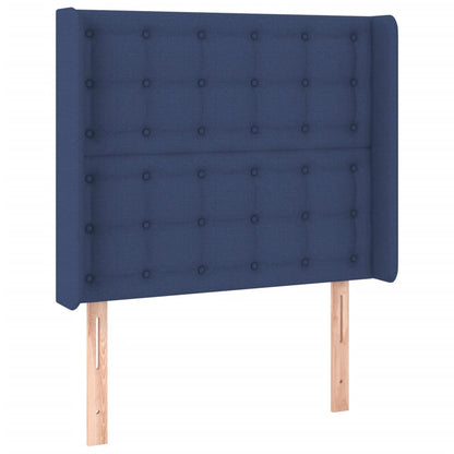 Giroletto a Molle con Materasso Blu 90x200 cm inTessuto | homemem39