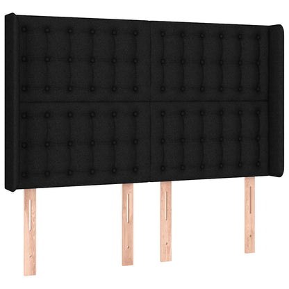 Giroletto a Molle con Materasso Nero 140x190 cm in Tessuto | homemem39
