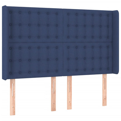 Giroletto a Molle con Materasso Blu 140x190 cm in Tessuto | homemem39