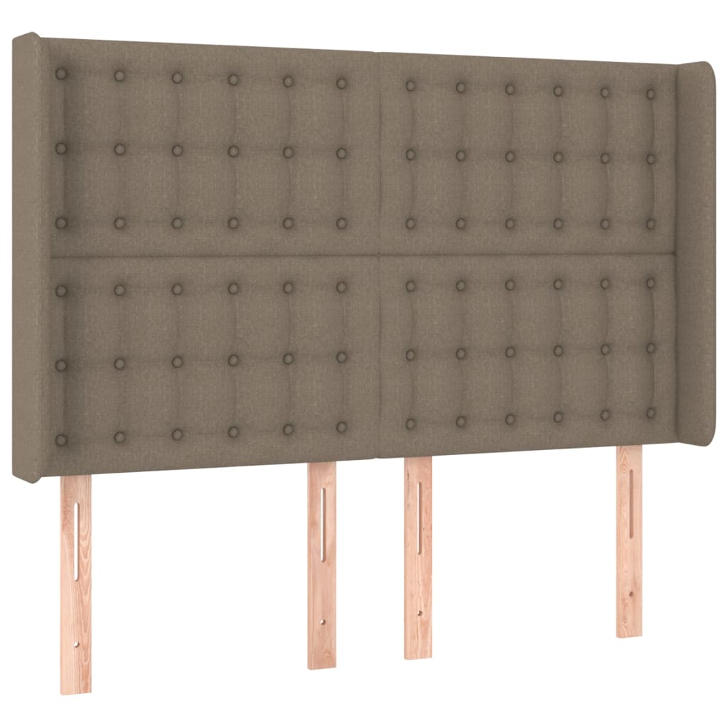 Giroletto a Molle con Materasso Tortora 140x200 cm in Tessuto | homemem39