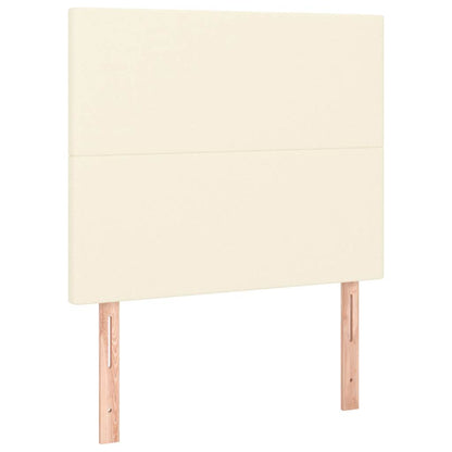 Giroletto a Molle con Materasso Crema 80x200 cm in Similpelle