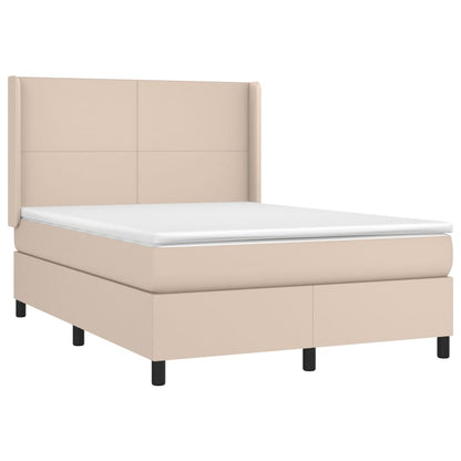Giroletto a Molle con Materasso Cappuccino 140x190cm Similpelle | homemem39