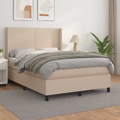 Giroletto a Molle con Materasso Cappuccino 140x190cm Similpelle | homemem39