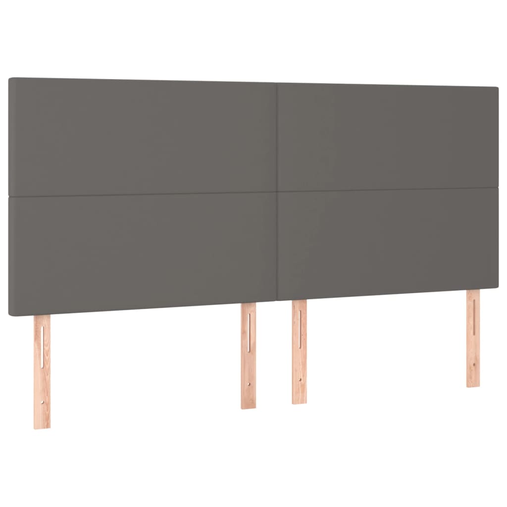Giroletto a Molle con Materasso Grgio 180x200 cm in Similpelle | homemem39