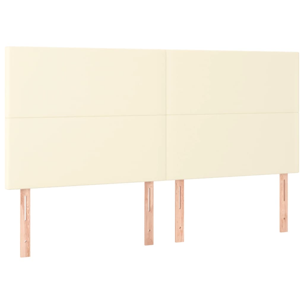 Giroletto a Molle con Materasso Crema 200x200 cm in Similpelle | homemem39