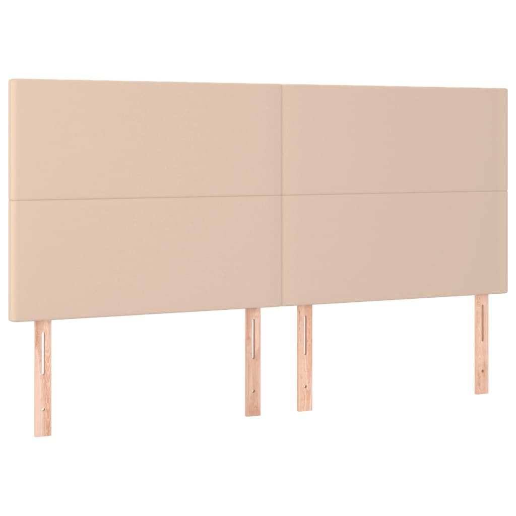 Giroletto a Molle con Materasso Cappuccino 200x200cm Similpelle