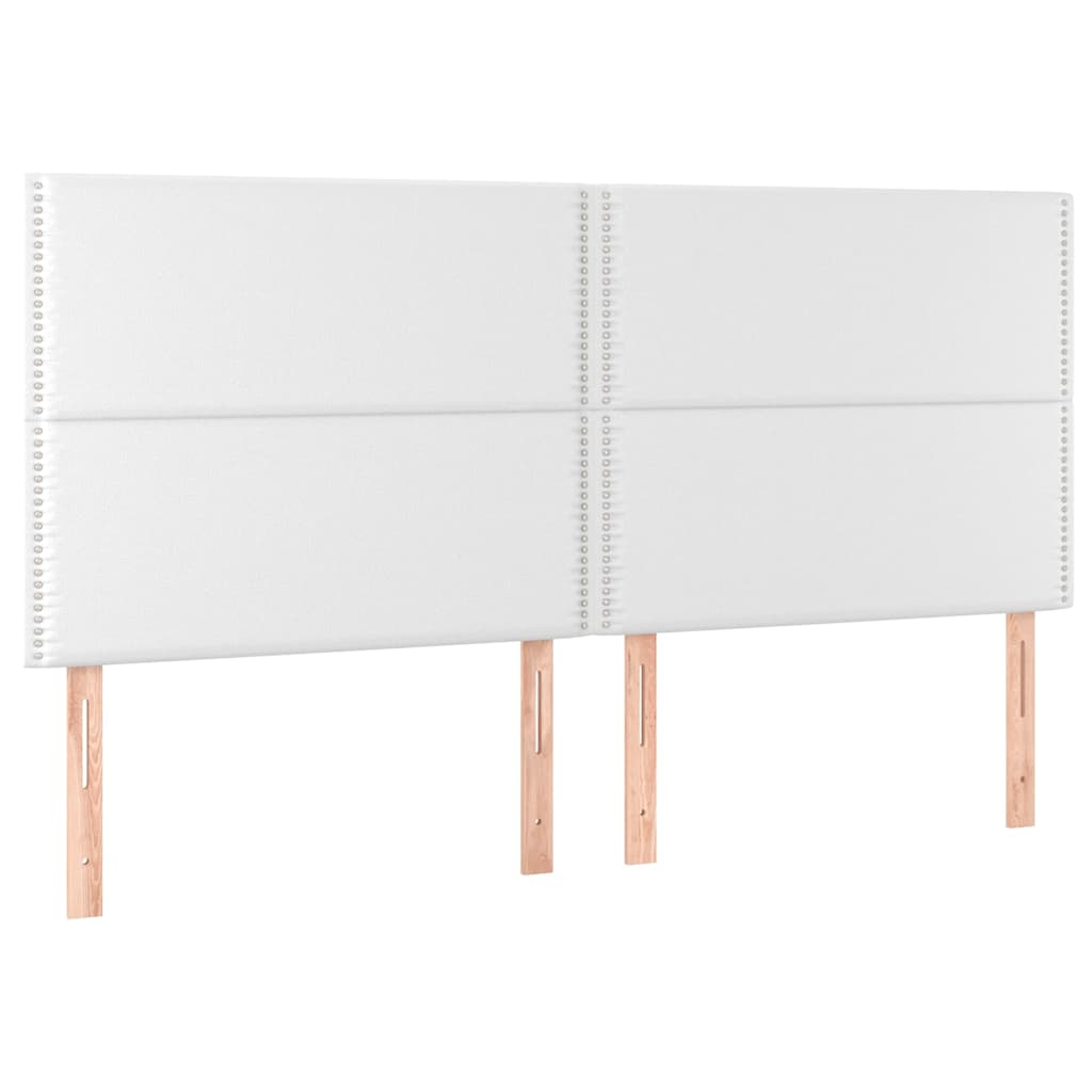 Giroletto a Molle con Materasso Bianco 200x200cm in Similpelle