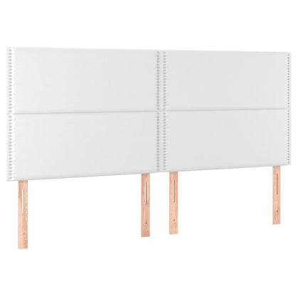 Giroletto a Molle con Materasso Bianco 200x200cm in Similpelle