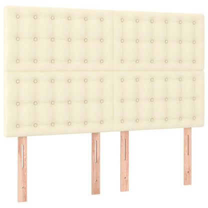 Giroletto a Molle con Materasso Crema 140x190 cm in Similpelle