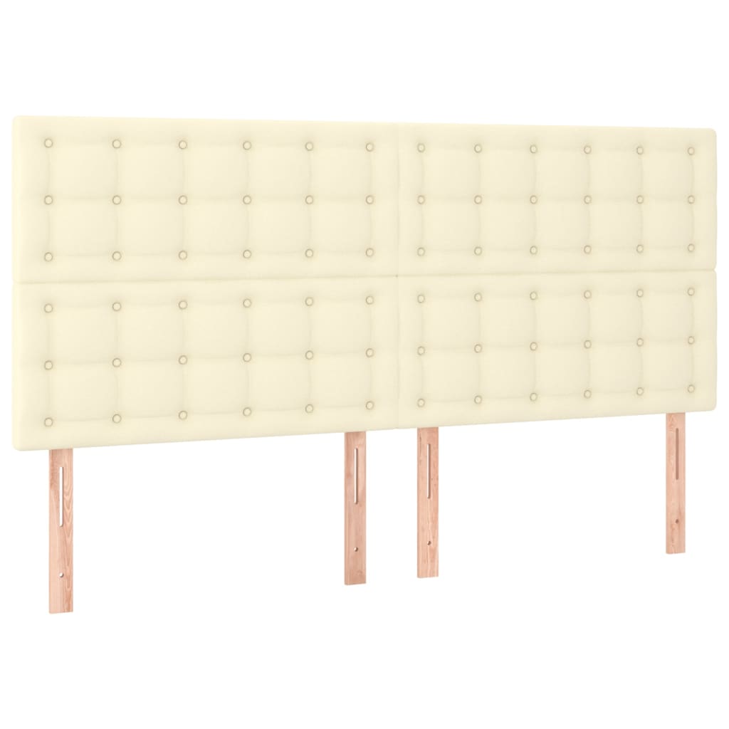 Giroletto a Molle con Materasso Crema 180x200 cm in Similpelle | homemem39