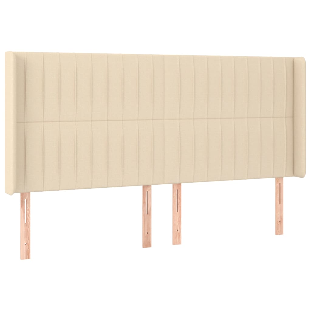 Letto a Molle Materasso e LED bianco 200x200cm in Tessuto